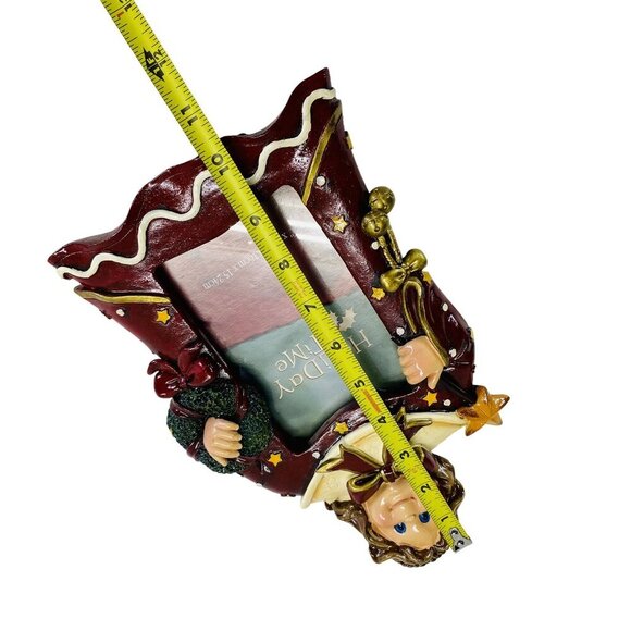 Holiday Time Angel Photo Frame Christmas Decor Resin Figurine - Picture 8 of 9